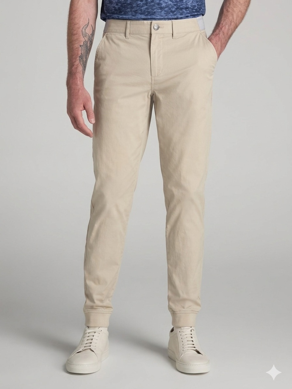American Tall Men’s Traveler Joggers Stone Khaki Chino Jogger